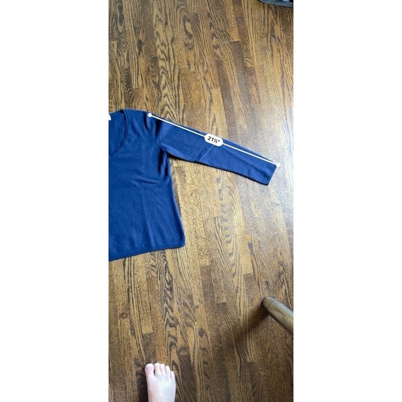 CHARTER CLUB WOMEN'S S SWEATER 2-PLY CASHMERE VNECK PULLOVER BLUE NWT $119 - Picture 6 of 7